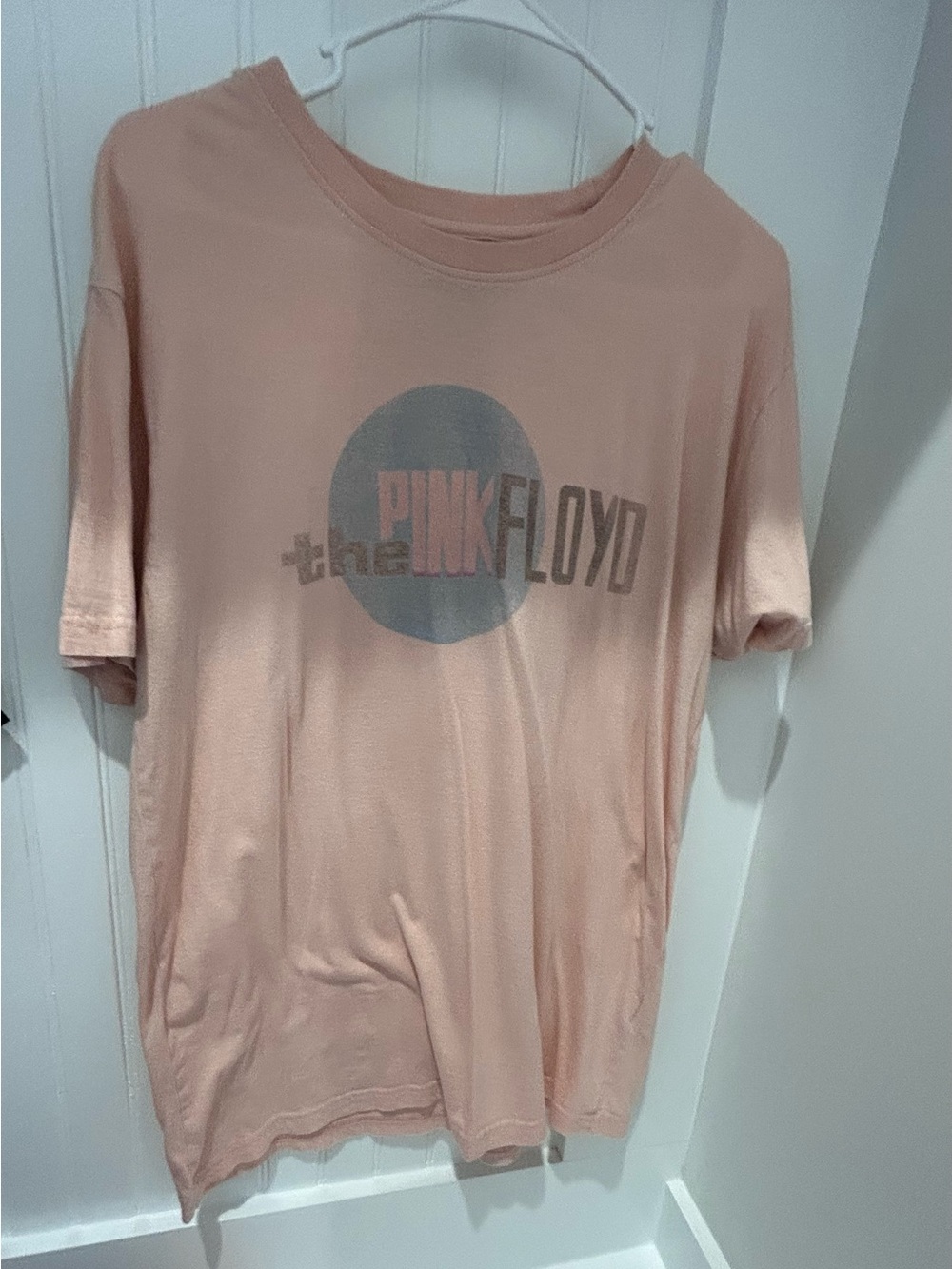 Pink Floyd Women's Graphic Tee in Dusty Rose and Slate L